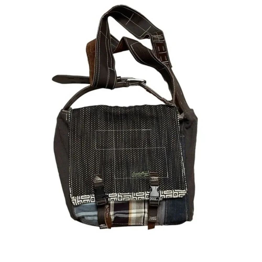 Crooked Bag unique boho hippie hobo handcrafted eco-friendly messenger bag